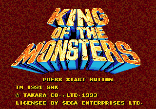 King of the Monsters screenshot 3 for Sega Mega Drive